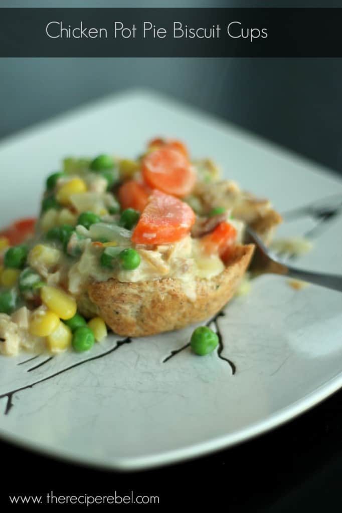 chicken pot pie biscuit cups