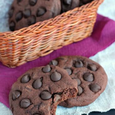 Triple Chocolate Pudding Cookies www.thereciperebel.com