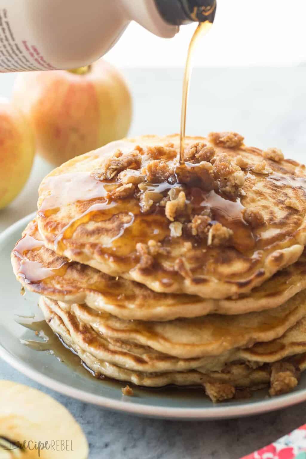 Apple Crisp Pancakes Recipe so easy!