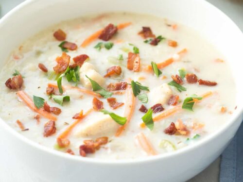 Quick Chicken Bacon Rice Soup Recipe