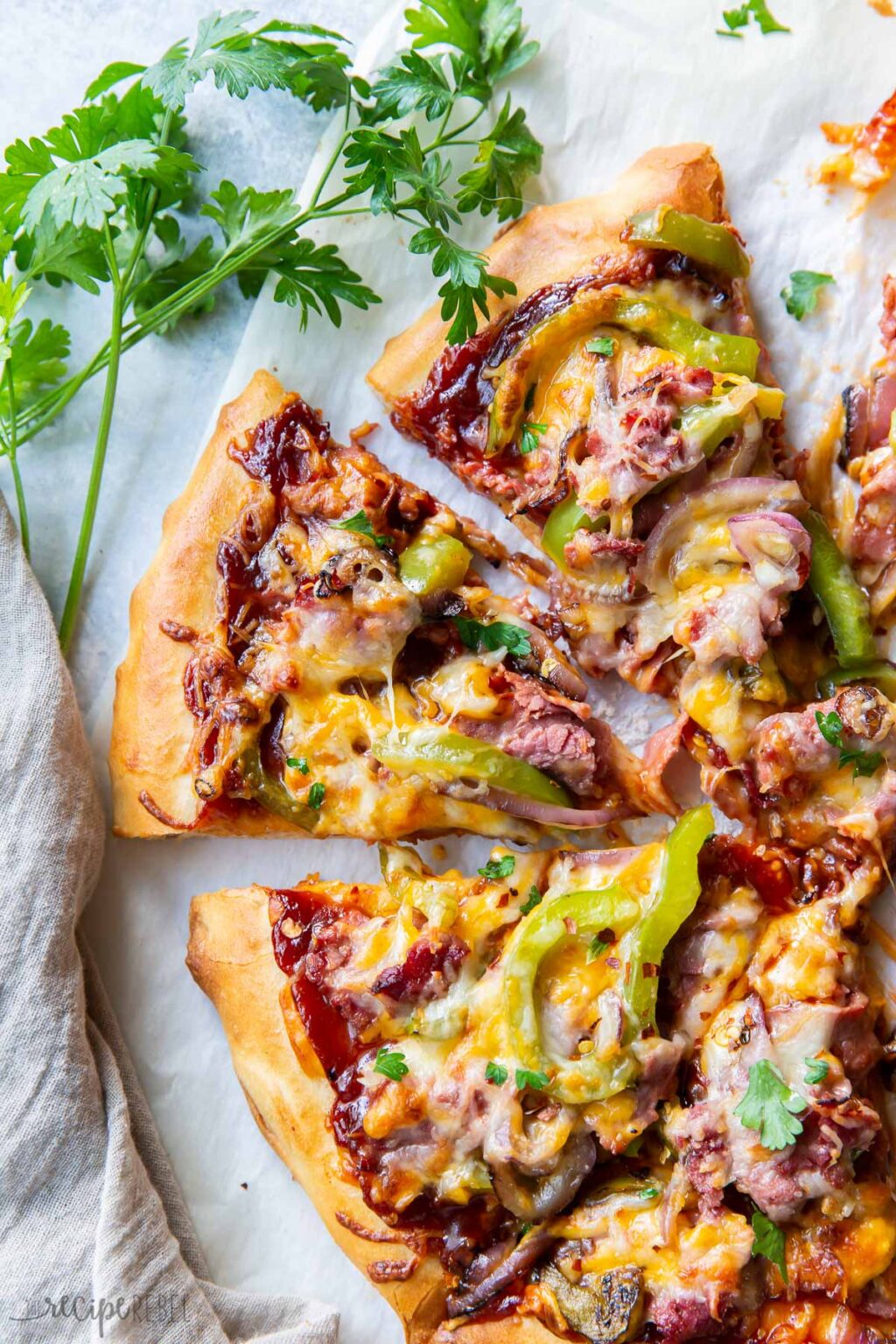 BBQ Philly Cheesesteak Pizza The Recipe Rebel
