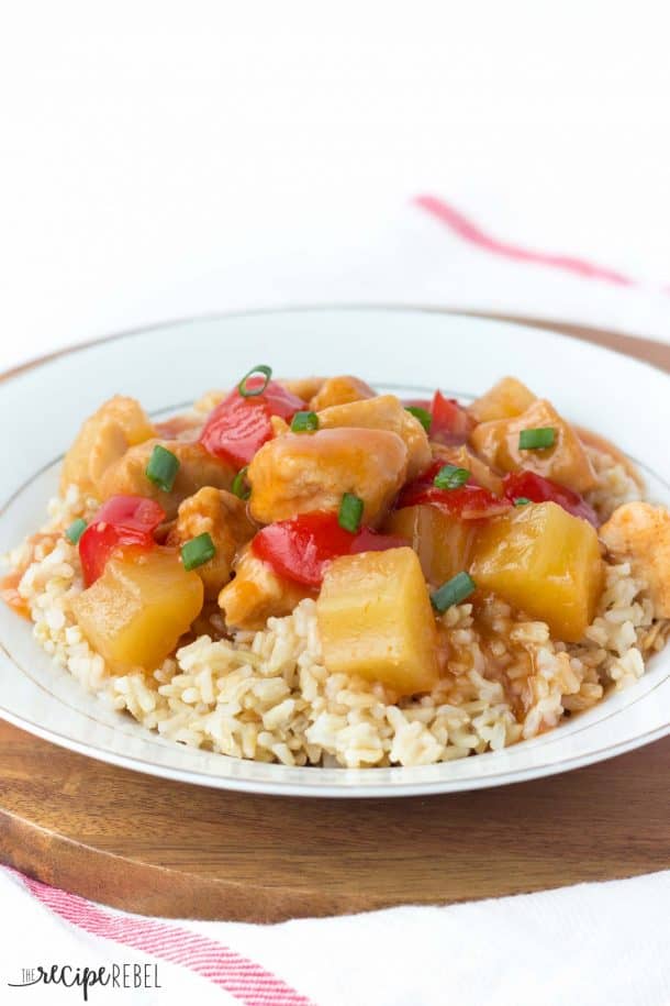 {Slow Cooker} Sweet and Sour Chicken The Recipe Rebel