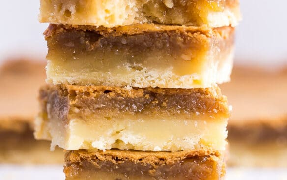 butter tart squares stack