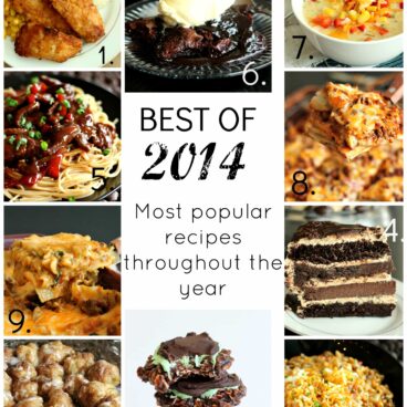 BEST OF 2014: The most popular recipes from the past year! Tons of tasty favorites! www.thereciperebel.com