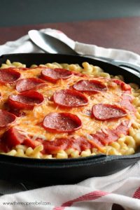 One-Pot Pepperoni Pizza Mac & Cheese - The Recipe Rebel