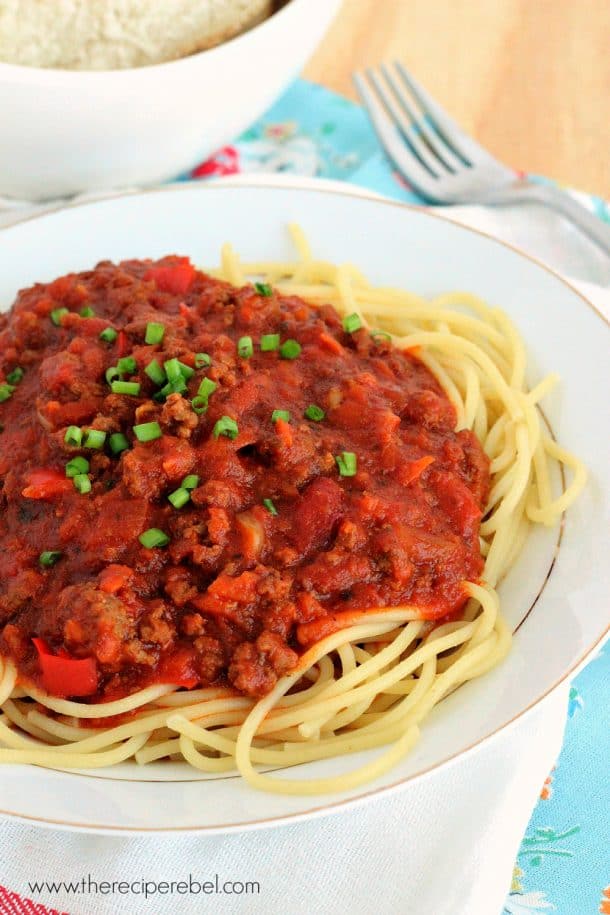 {Slow Cooker} Spaghetti Sauce The Recipe Rebel