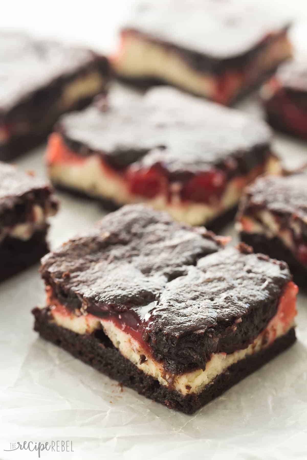 Cherry Cheesecake Brownies + RECIPE VIDEO
