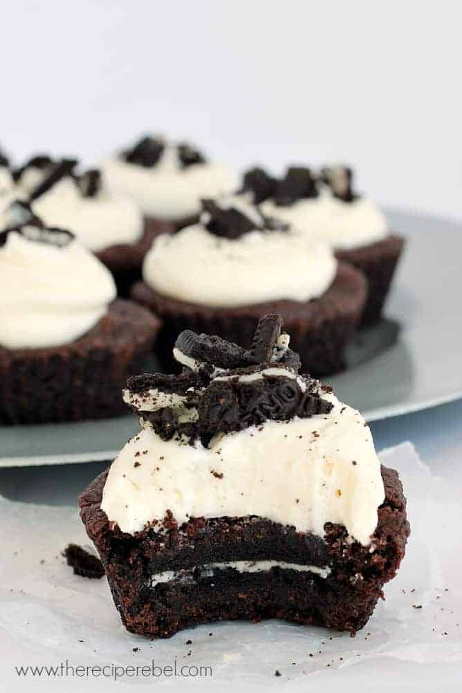 OreoStuffed Double Chocolate Cookie Cups The Recipe Rebel