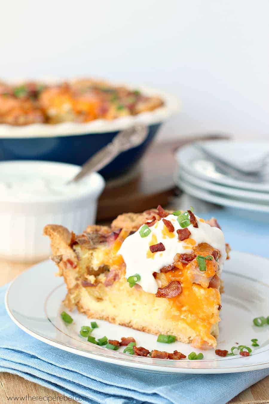 Easy Loaded Baked Potato Quiche The Recipe Rebel