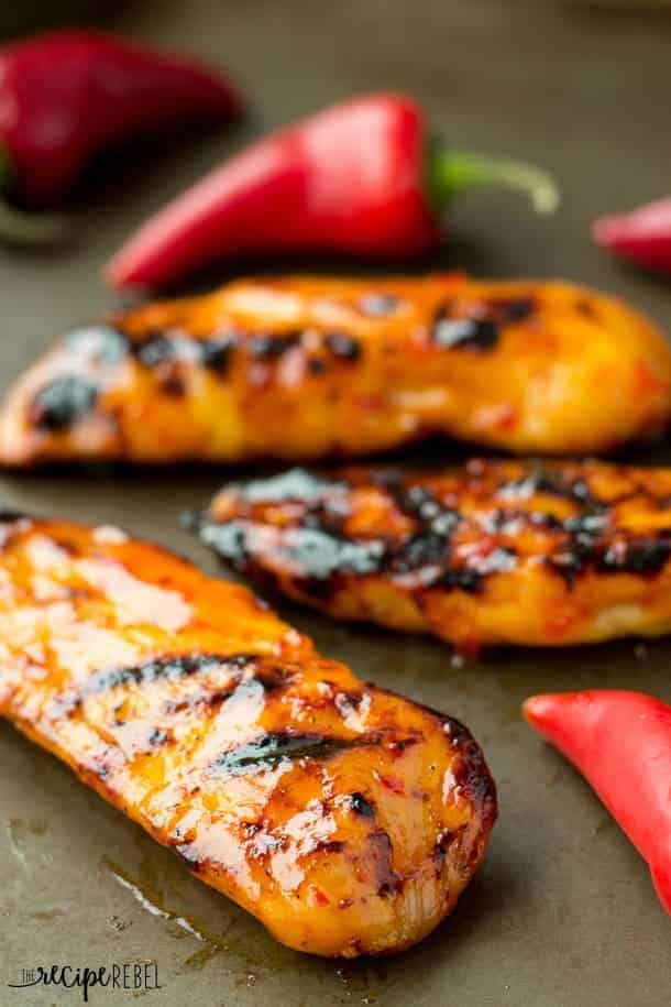 Homemade Sweet Chili Grilled Chicken - The Recipe Rebel