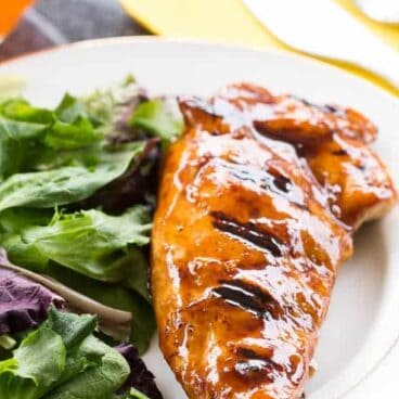 Honey Balsamic Grilled Chicken: Perfectly moist grilled chicken in a sweet and tangy honey balsamic sauce -- a great way to spice up your grilling this summer! www.thereciperebel.com