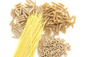 image of a variety of long and short pastas