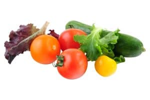 image of a variety of vegetables including greens and tomatoes