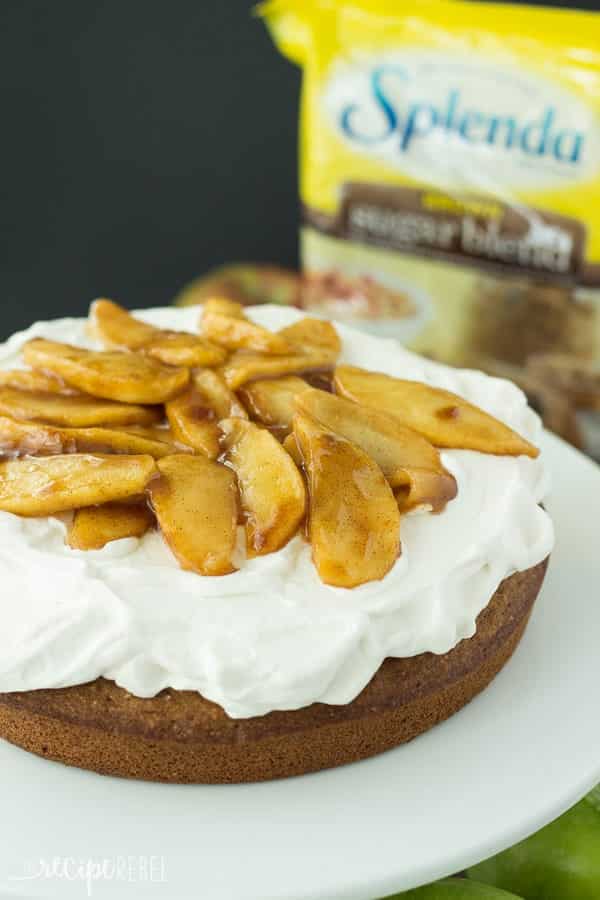 apple spice cake (reduced sugar)