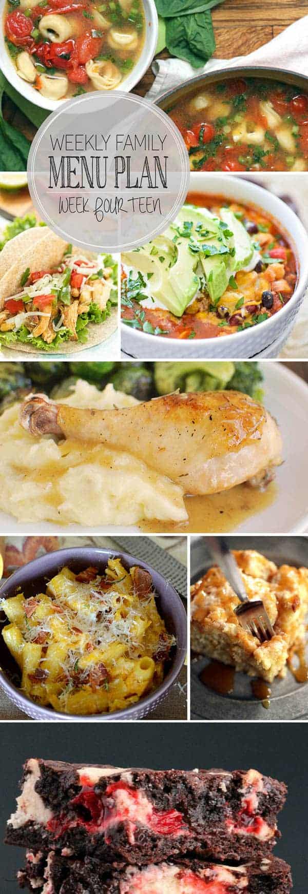 weekly menu plan 14