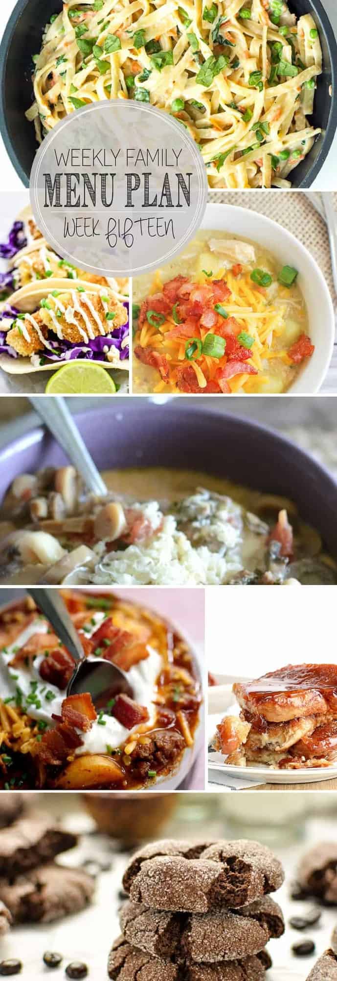 weekly menu plan 15