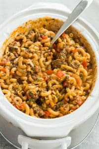 hamburger helper recipe in slow cooker
