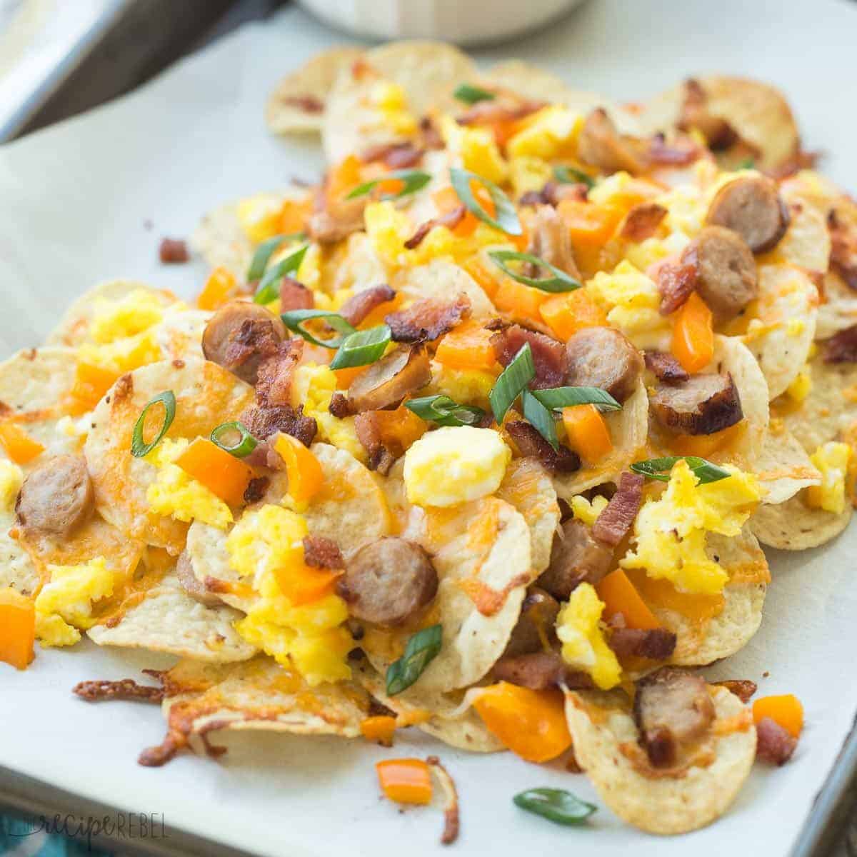 Bacon and Egg Breakfast Nachos Recipe