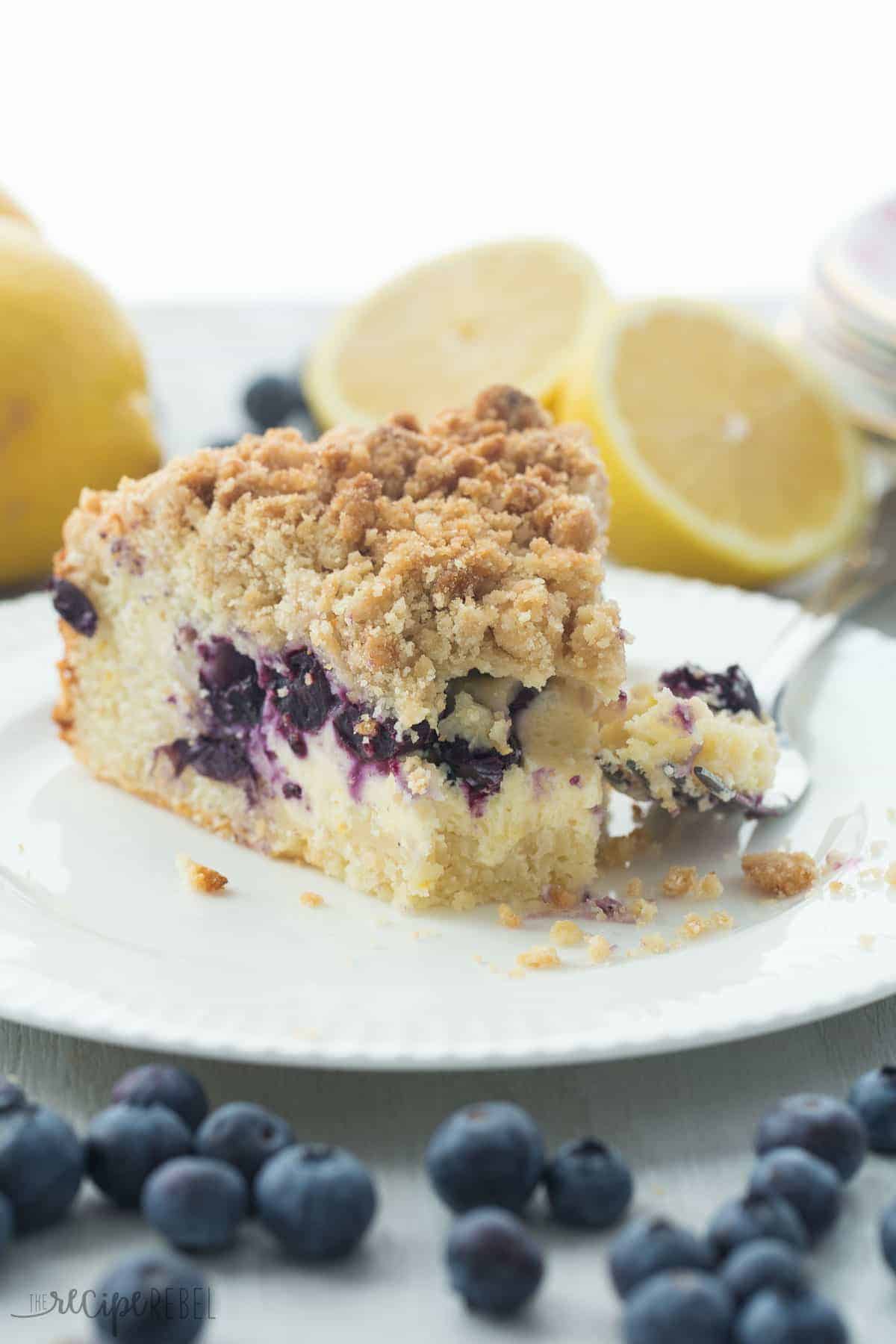 Lemon Blueberry Cream Cheese Coffee Cake Recipe