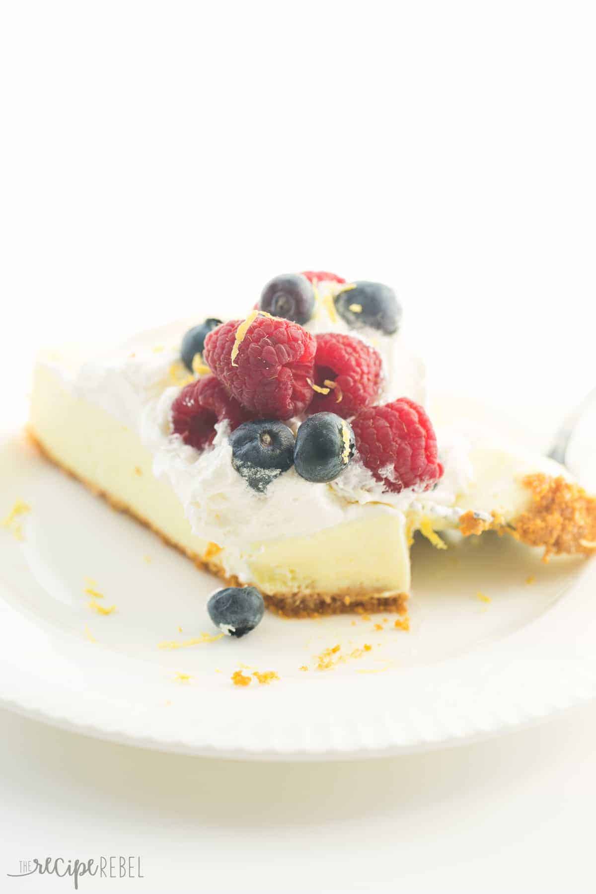 Light No Bake Lemon Cheesecake Secret Ingredient