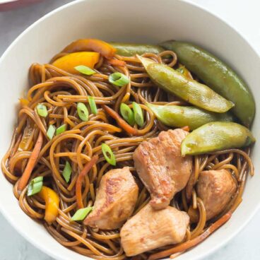 This easy, One Pot Teriyaki Chicken and Noodles is better than any takeout! It's healthier and loaded with veggies, with fewer dishes to wash! PLUS a step by step video! https://www.thereciperebel.com/one-pot-teriyaki-chicken-and-noodles/