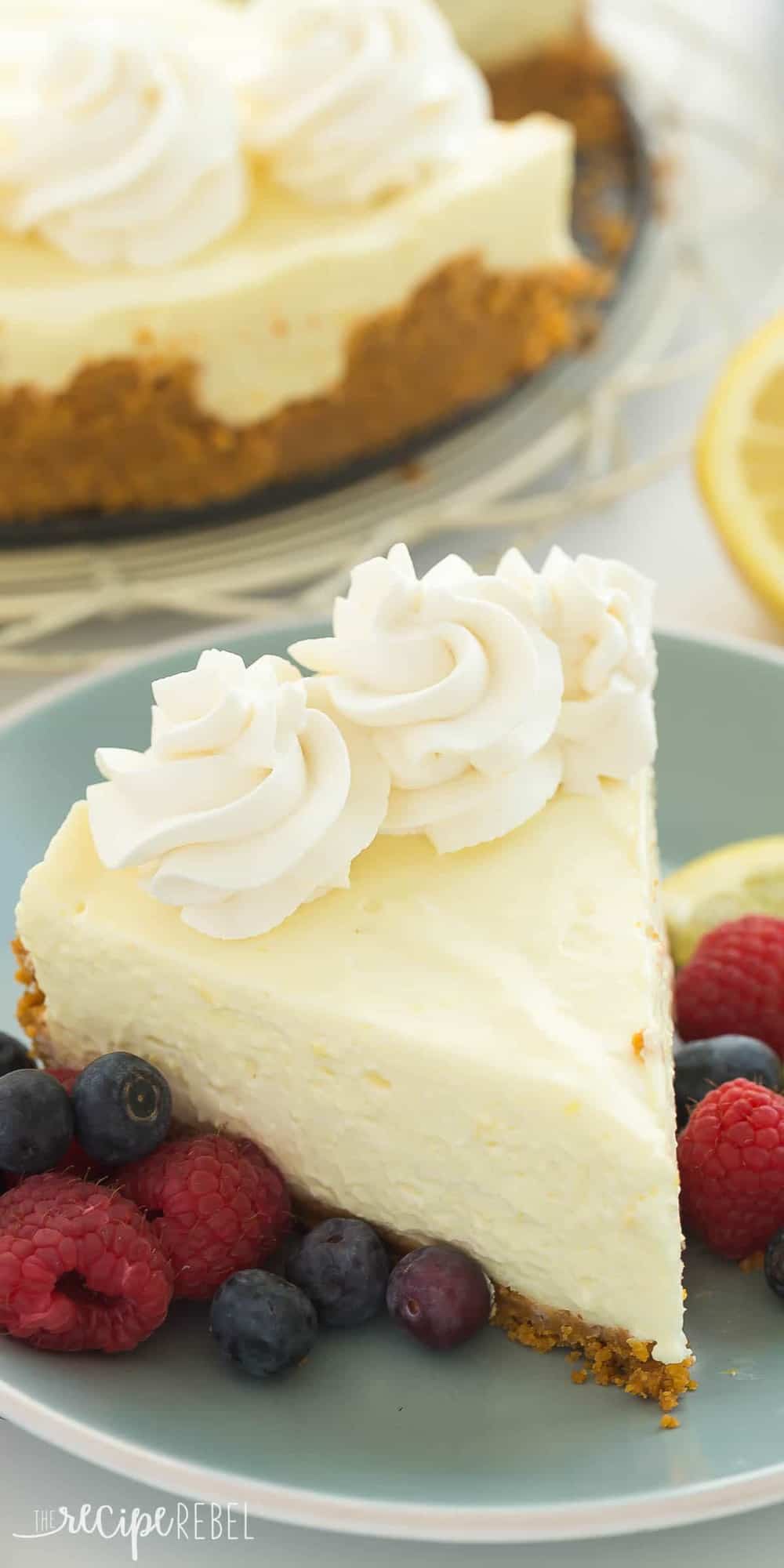 Real Deal No Bake Lemon Cheesecake Recipe + VIDEO