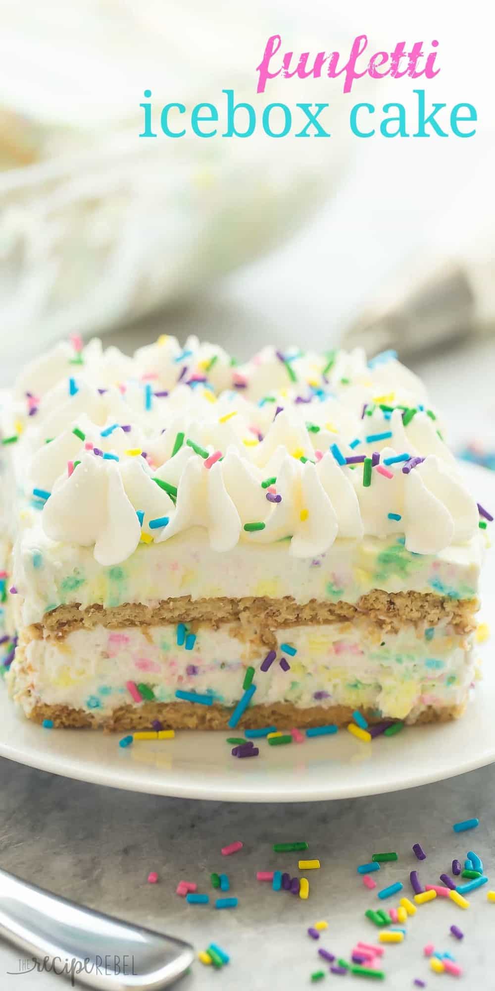 no bake funfetti icebox