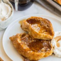 pumpkin french toast with syrup