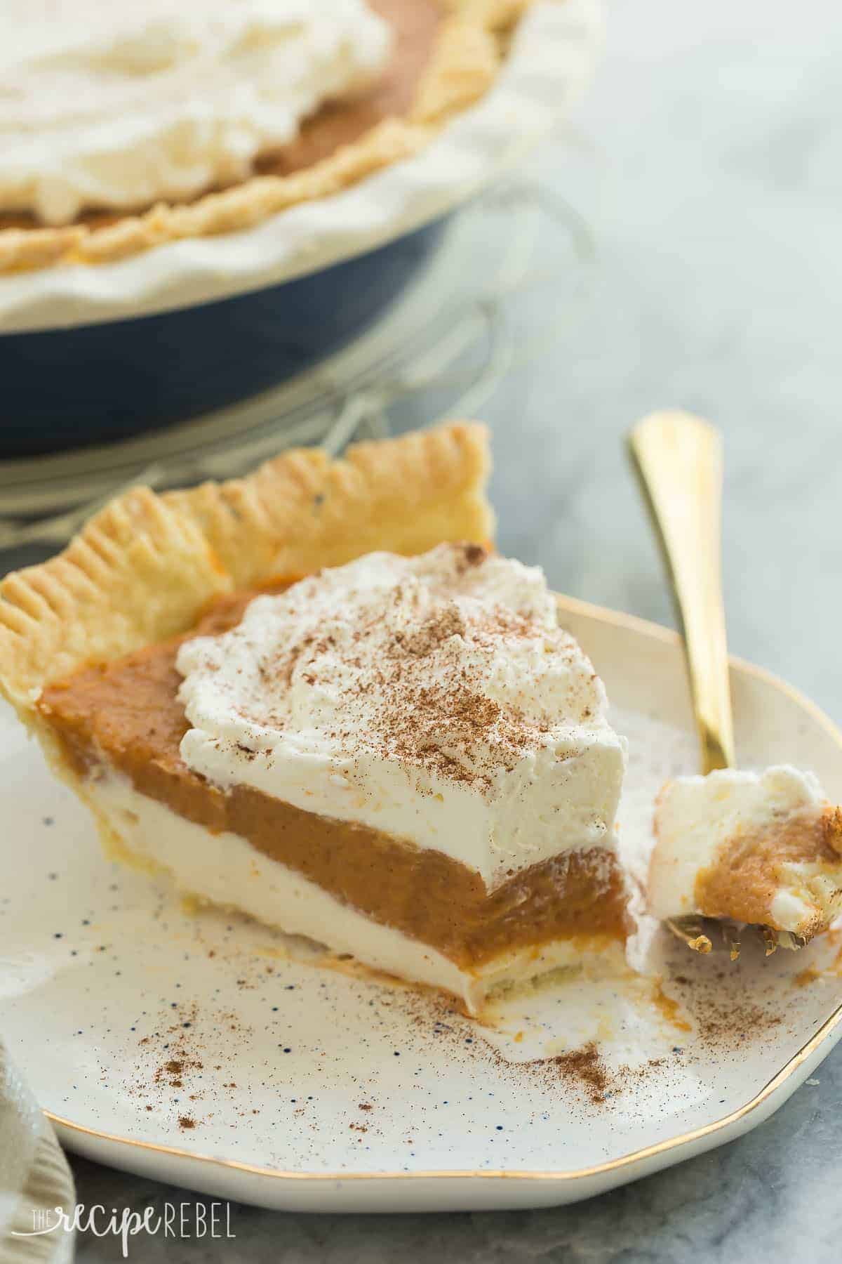 Cream Cheese Pumpkin Pie - The Recipe Rebel