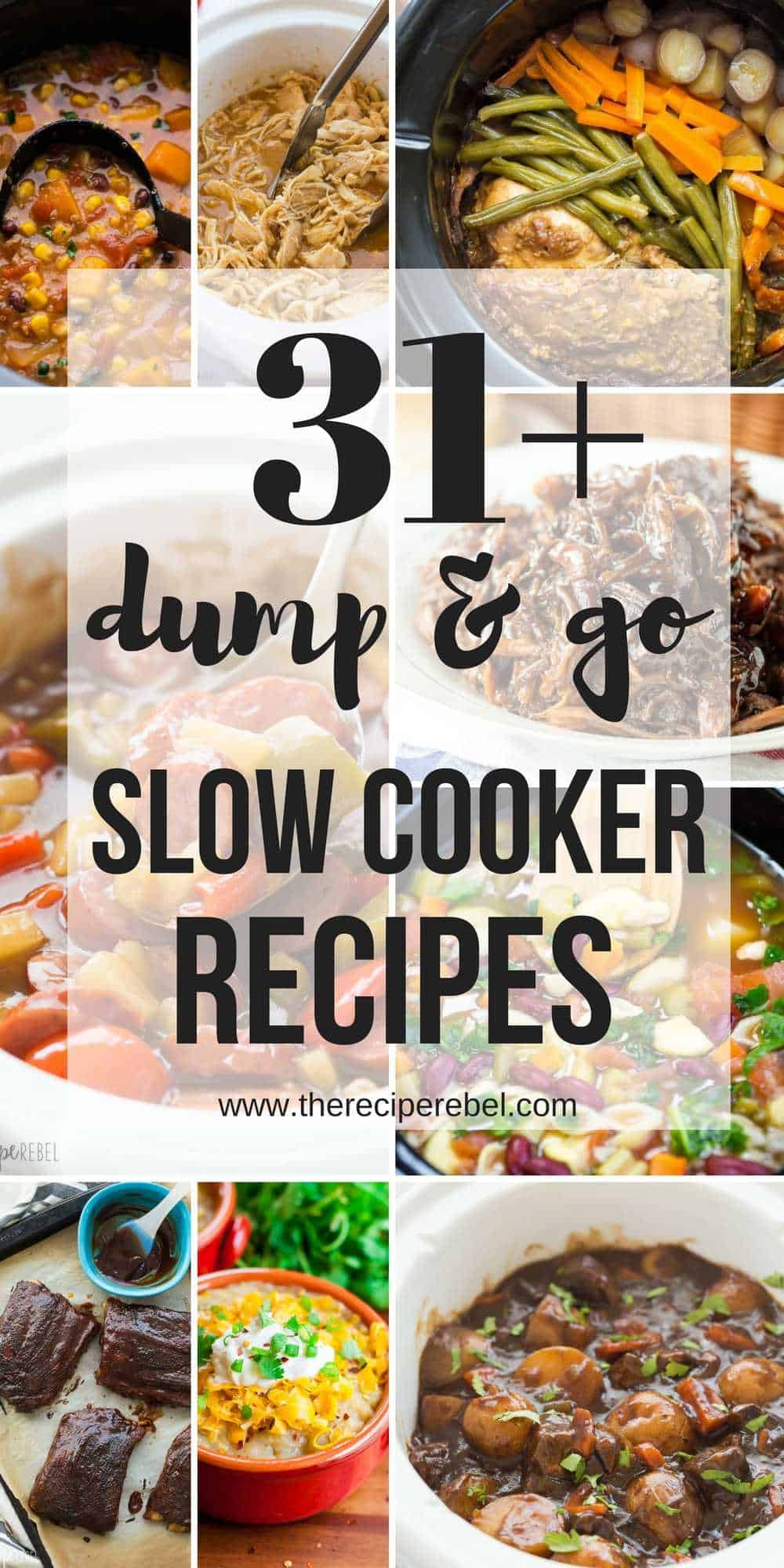 19 Dump and Go Slow Cooker Recipes (Crock Pot Dump Meals)