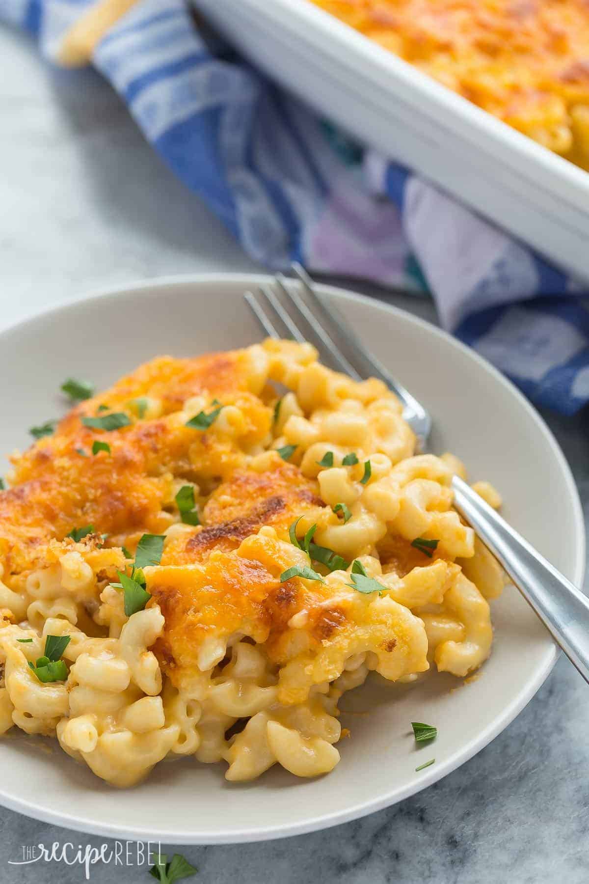 Healthier Baked Mac and Cheese