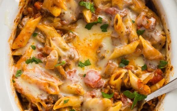slow cooker baked ziti in crock pot
