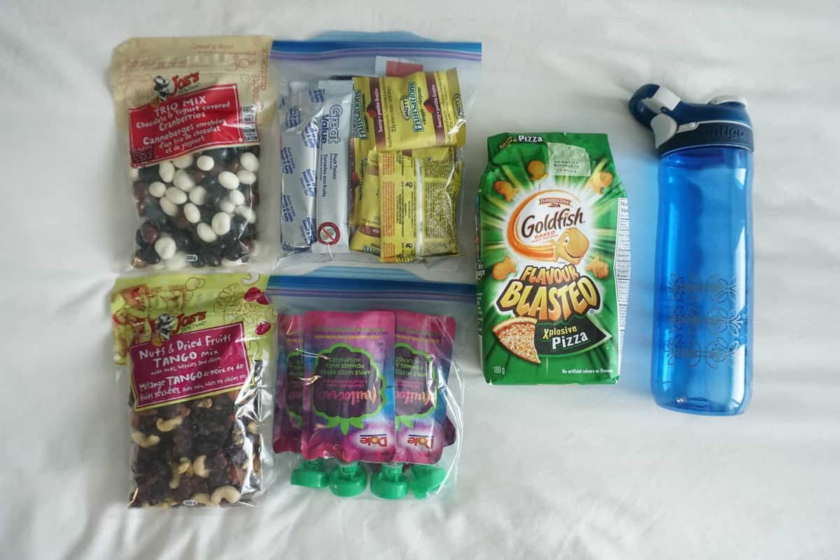 best travel snacks for kids in ziploc bags