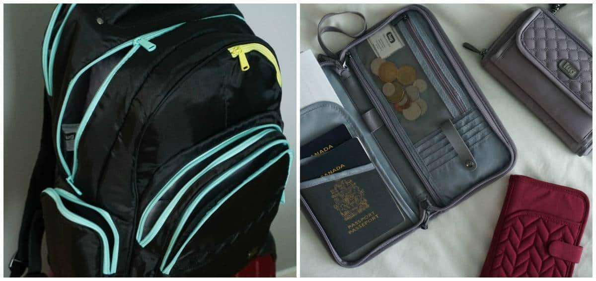 lug backpack and travel wallets