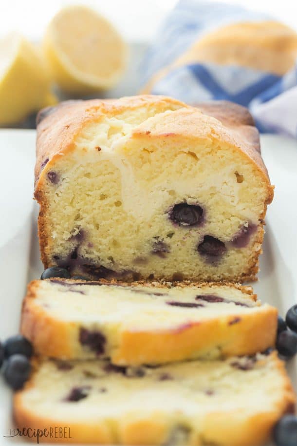 Cream CheeseFilled Blueberry Lemon Bread + VIDEO