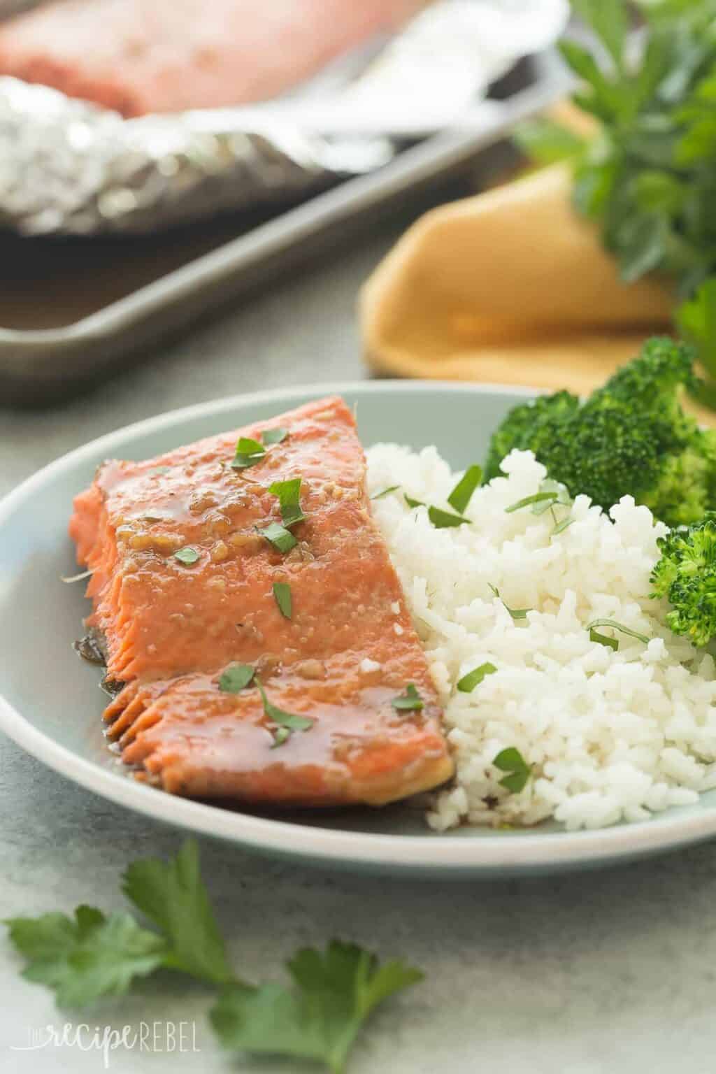 Honey Garlic Salmon in Foil (oven or grill) + RECIPE VIDEO