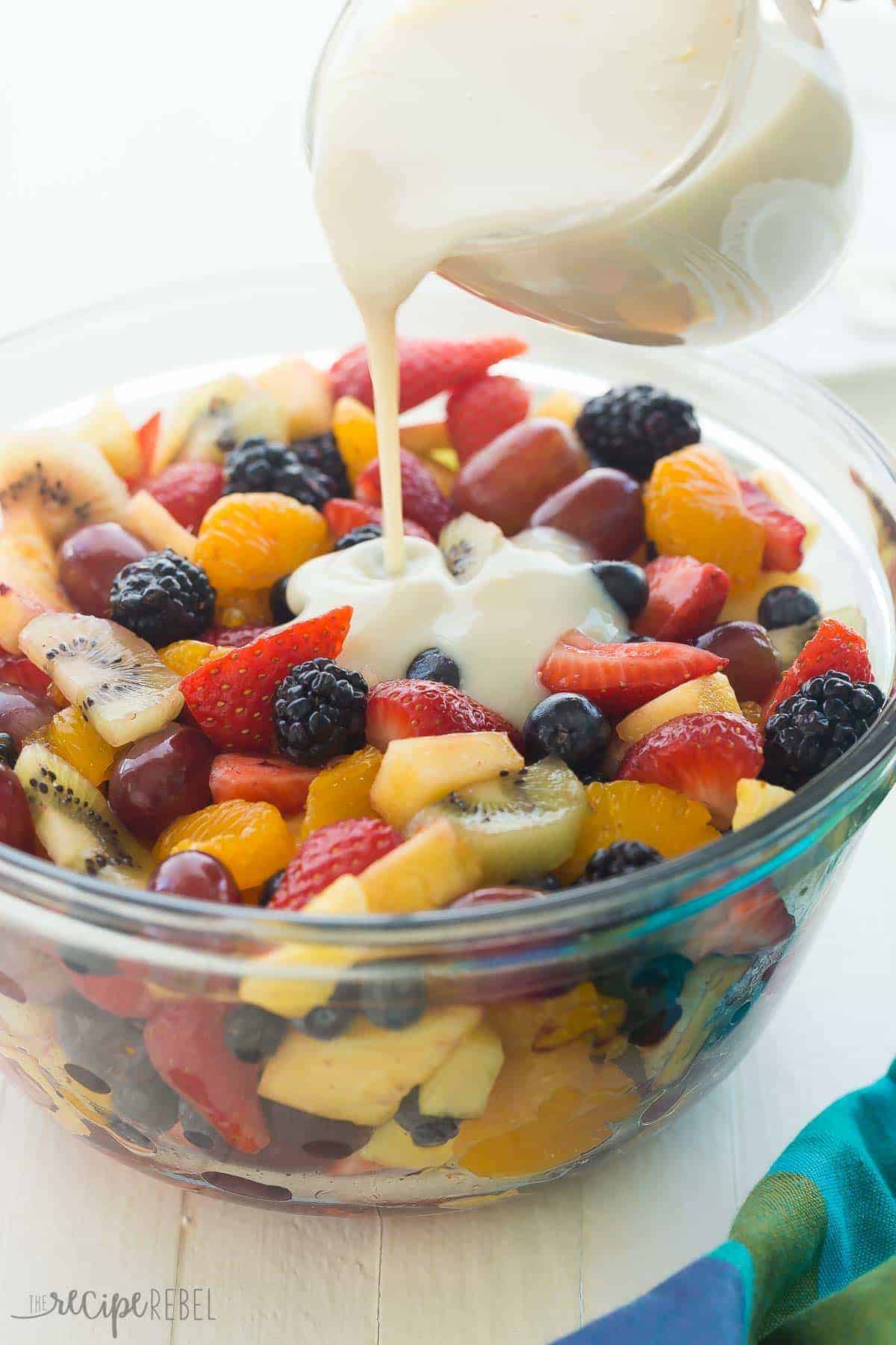 Image result for dressing in fruit salad