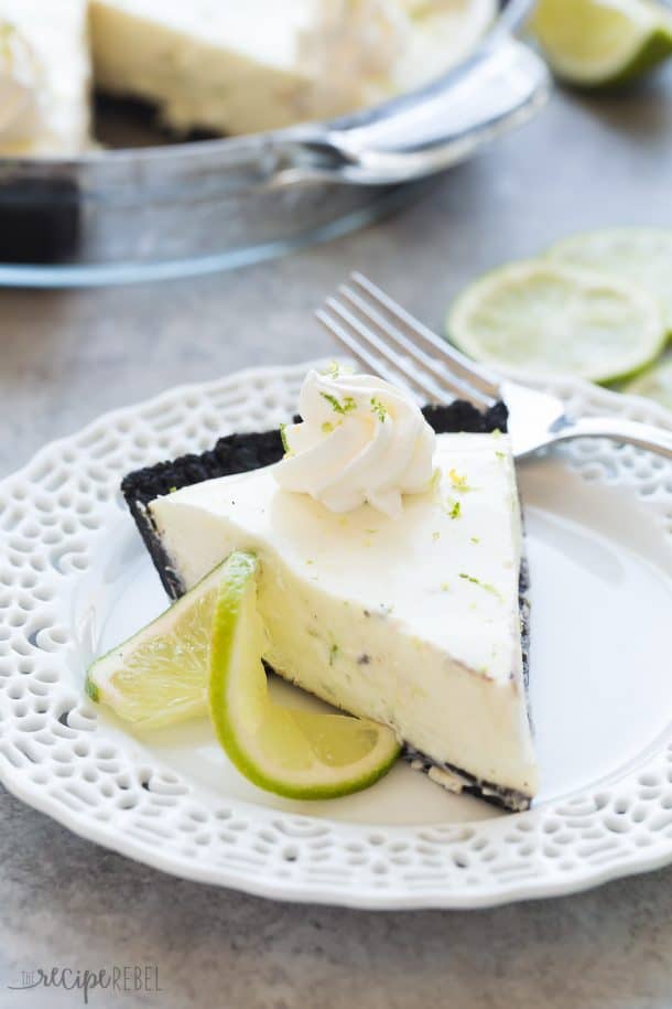 almost no bake key lime pie with chocolate crust