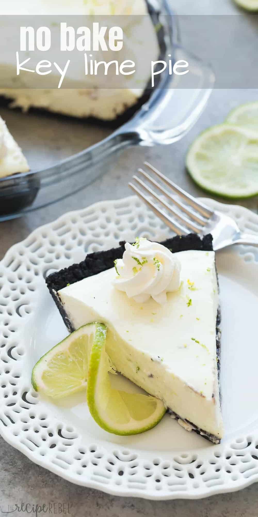 (Almost) No Bake Key Lime Pie with Chocolate Crust (VIDEO)