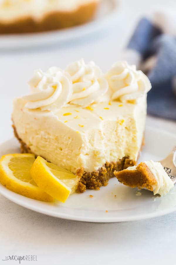 No Bake Lemon Cheesecake Recipe + VIDEO - The Recipe Rebel