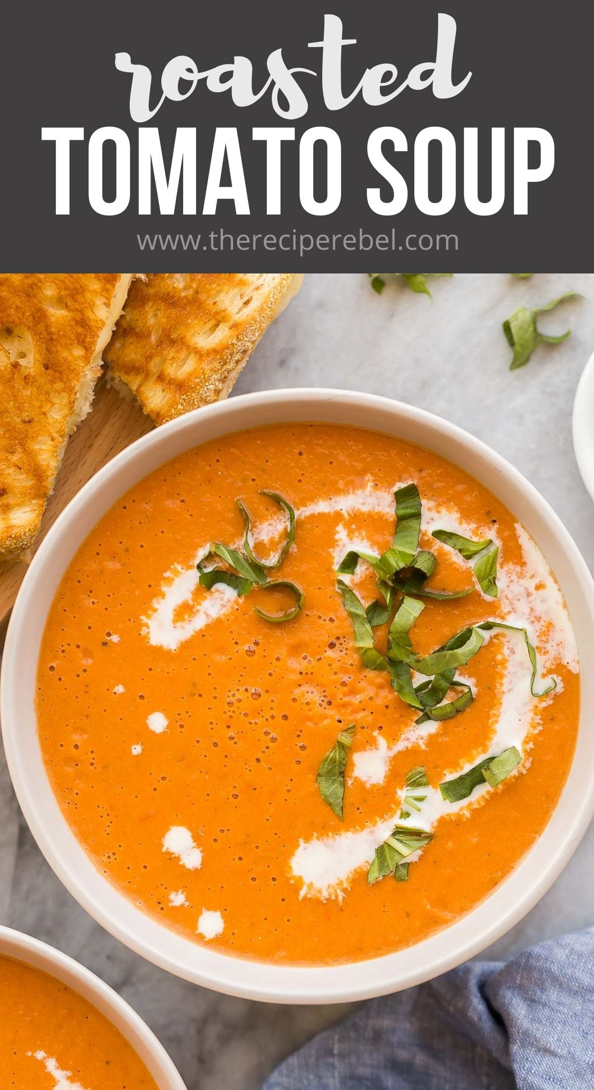 Easy Roasted Tomato Soup Recipe + VIDEO image image