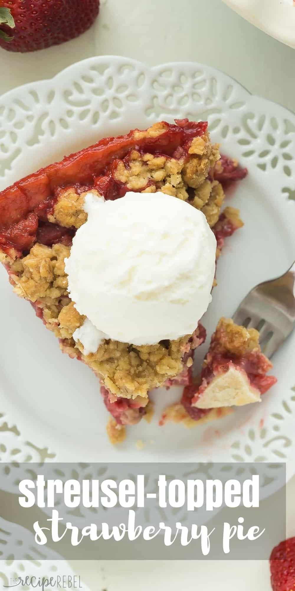 streusel-topped fresh strawberry pie recipe + video