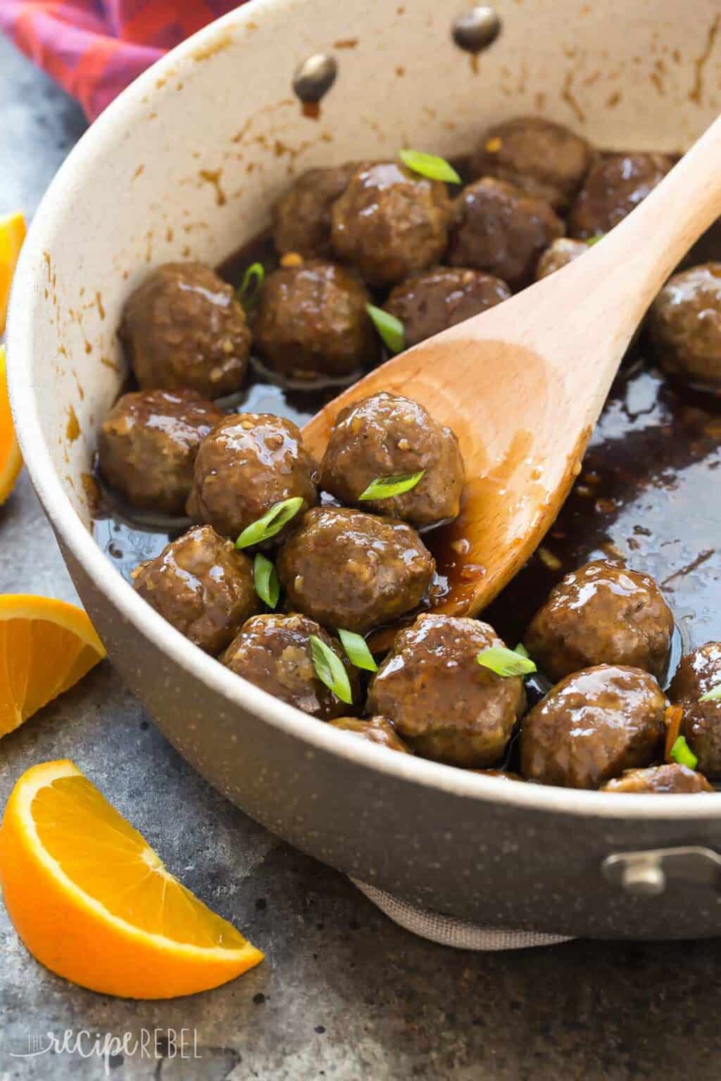 Easy Meatballs in Orange Sauce Recipe + VIDEO