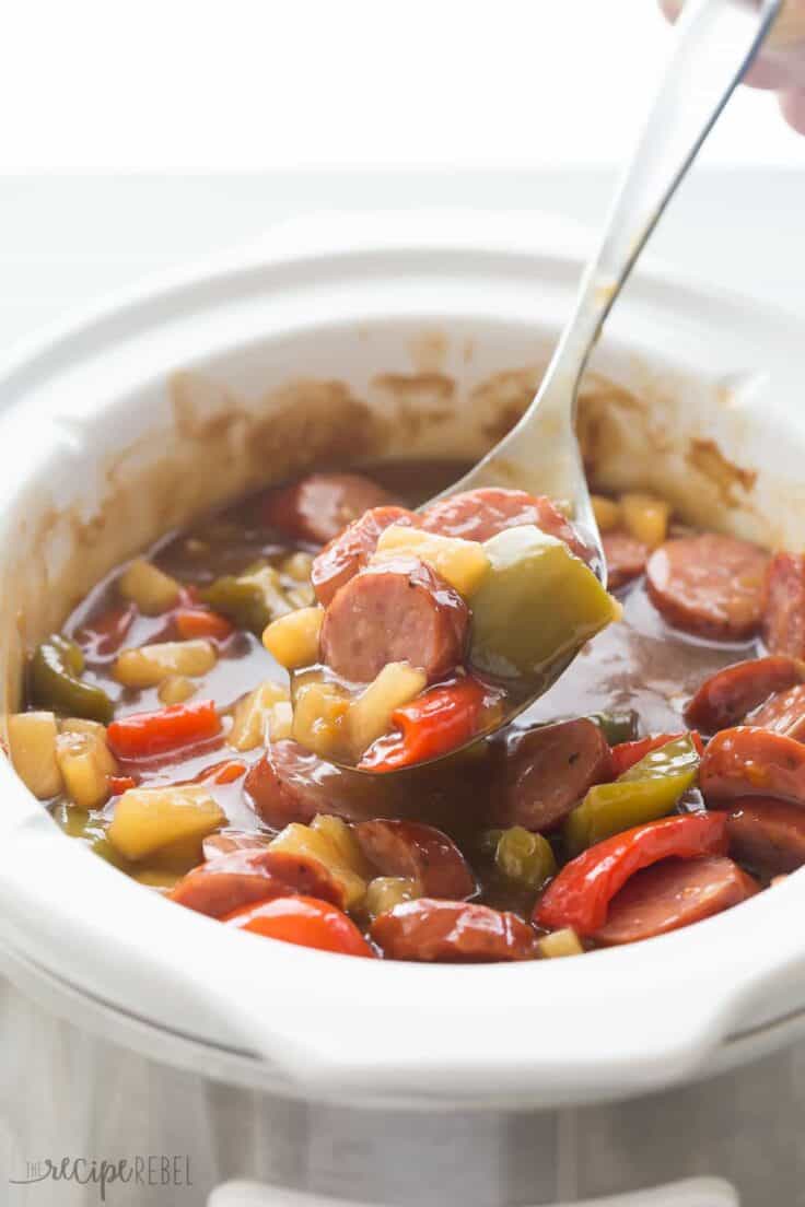 Sweet & Sour Slow Cooker Little Smokies Recipe + VIDEO