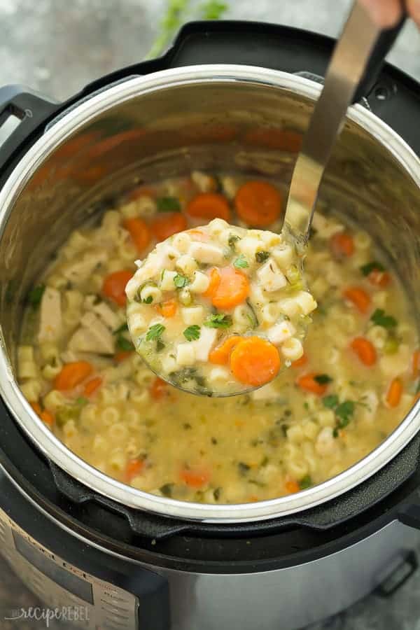 Creamy Instant Pot Chicken Noodle Soup Recipe Video