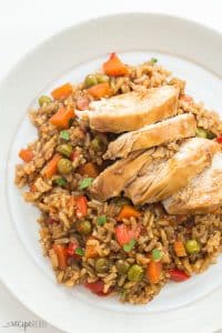 This Instant Pot Teriyaki Chicken and Rice is an easy dinner recipe made completely in one pot! Loaded with vegetables and covered in a sweet, tangy teriyaki sauce that cooks all together. A healthy dinner that comes together in minutes with no extra pots! #instantpot #pressurecooker #teriyaki #chicken #chickenrecipe #recipes #dinner #cooking pressure cooker