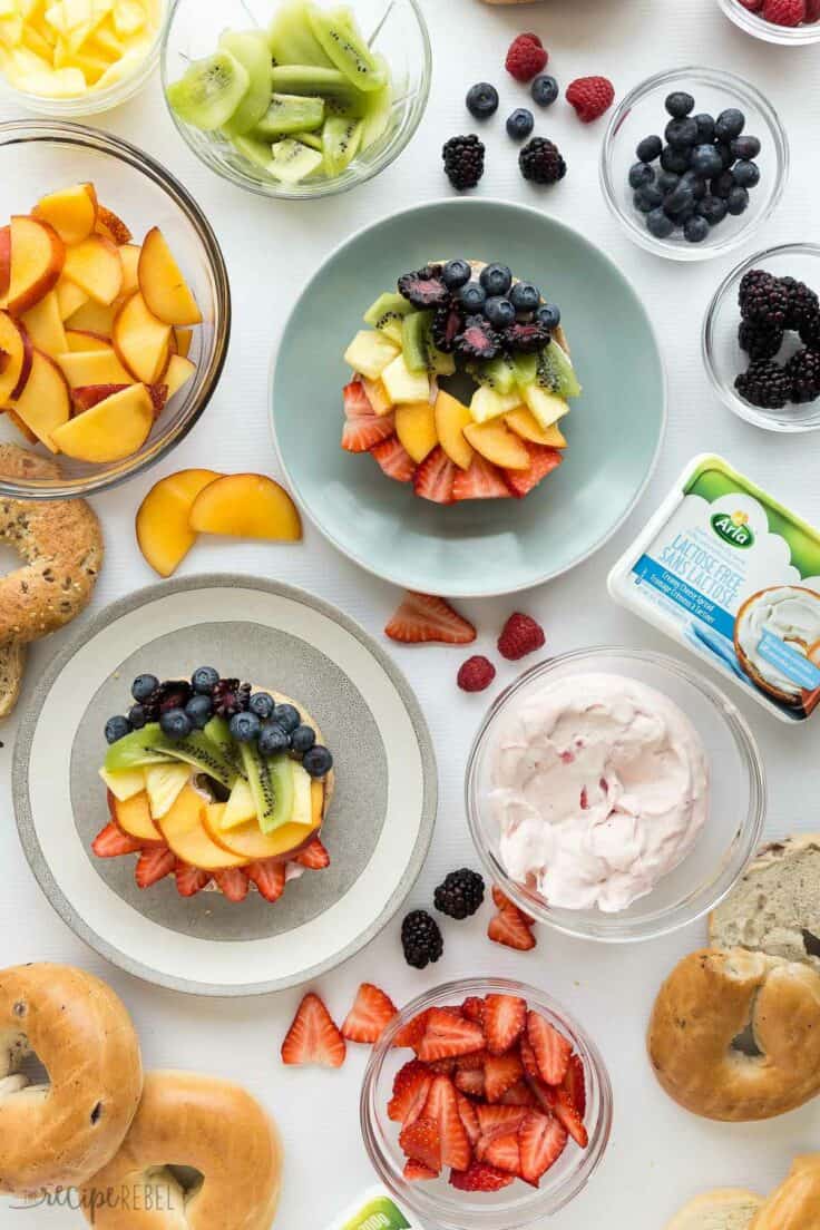 Bagel Fruit Pizzas