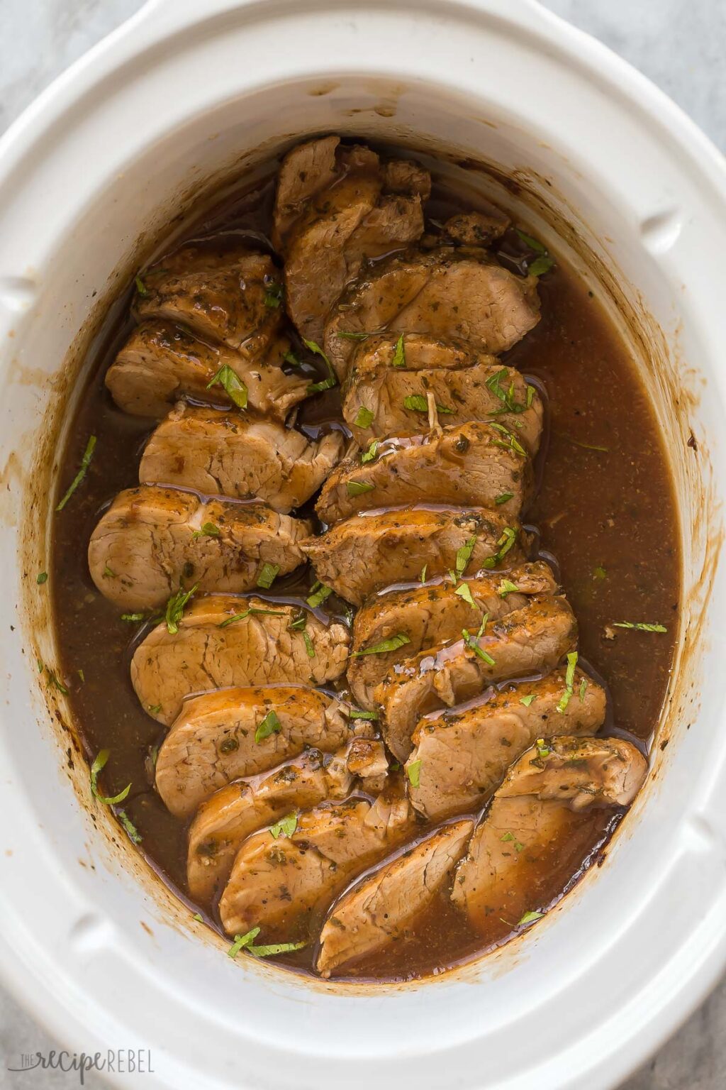 Slow Cooker Pork Tenderloin & Honey Balsamic Glaze The Recipe Rebel