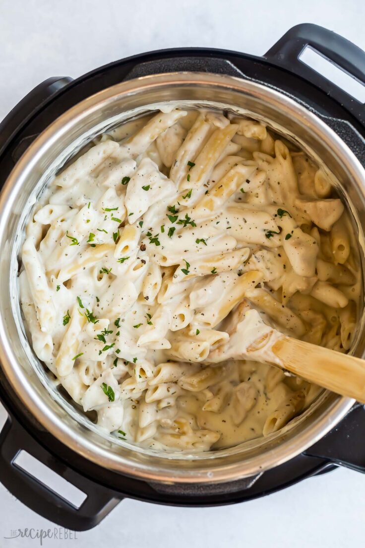 Instant Pot Chicken Alfredo Pasta The Recipe Rebel