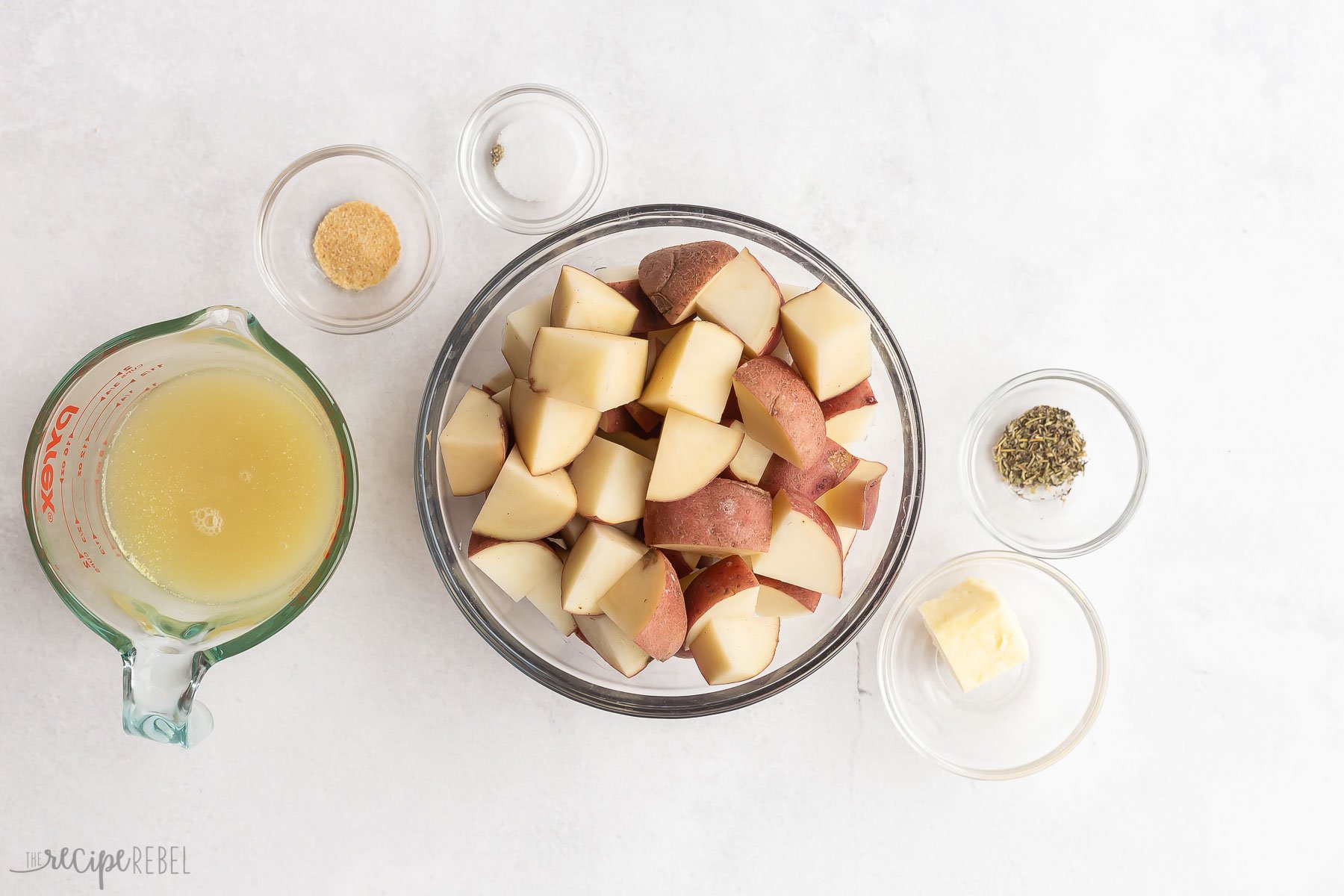 ingredients needed for instant pot mashed potatoes.